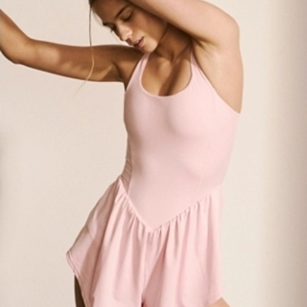 Elegant Pink Women's Sleepwear Romper